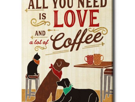 Coffee and Friends III  by Veronique Charron, Canvas Wall Art For Sale