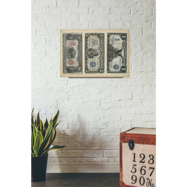 Antique Currency VI  by Vision Studio Giclee Canvas Wall Art Fashion