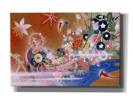 Flowers Peacock  by Zigen Tanabe, Giclee Canvas Wall Art on Sale