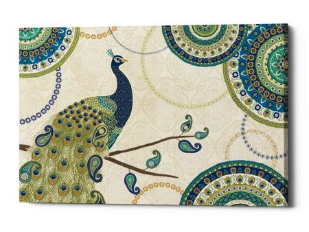 Peacock Paradise I  by Veronique Charron, Canvas Wall Art Cheap