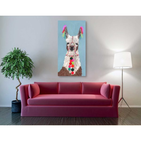 Adorned Llama I  by Victoria Borges Canvas Wall Art For Discount