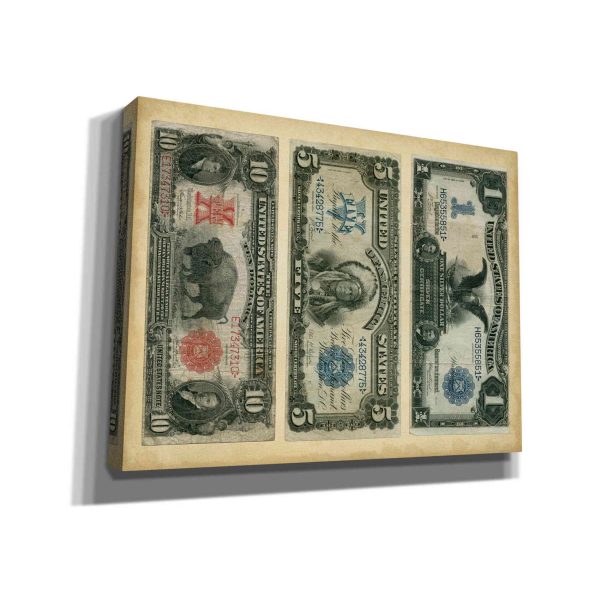 Antique Currency VI  by Vision Studio Giclee Canvas Wall Art Fashion