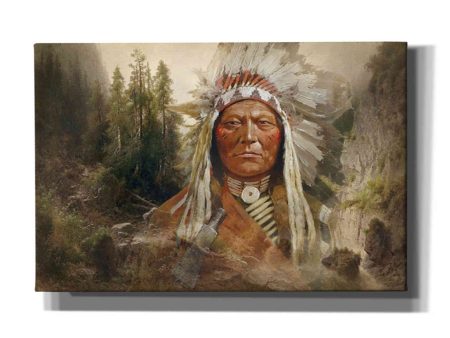 Sitting Bull  by Steve Hunziker, Canvas Wall Art Fashion