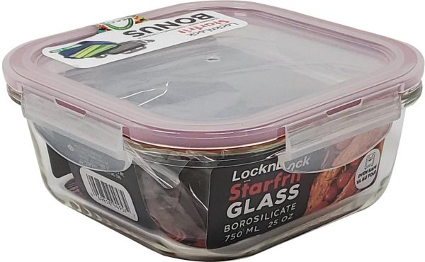 Lock & Lock - Glass Container - Square - 750 ml - AP094957 on Sale