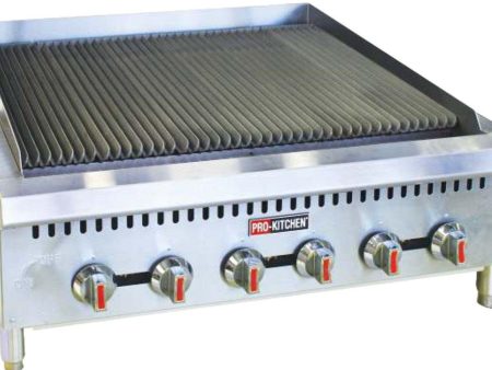 Pro-Kitchen - Charbroiler 120000 BTU 36 x30 x16  - GCB36 Supply