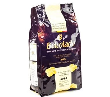 Belcolade - 30% White Chocolate Calletts (Pistole) -  8 x 1KG - Canadian Distribution Cheap