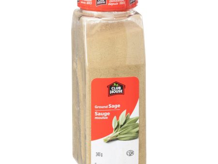 Spice Sage Ground - 12 x 340 g (Case = 1 x 340 g) - Clubhouse - Restaurant and Foodservice Ingredients - Canadian Distribution Supply