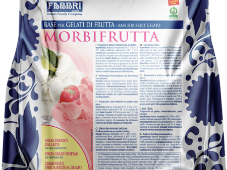 Fabbri MORBIFRUTTA 50 (Cold Preparation), Base for Fruit Gelato and Fruit Ice Cream, 12 x 1 KG (2.2 lb) - Fabbri Canada Cheap