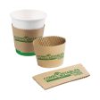 Kraft Coffee Cup Sleeves- 1000 Sleeves Per Case  - Sold By The Case For Sale