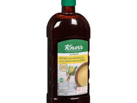 Base Vegetable Liquid Concentrate Professional Gluten-Free - 4 x 946 mL - Knorr Swiss - Restaurant and Foodservice Ingredients - Canadian Distribution Sale