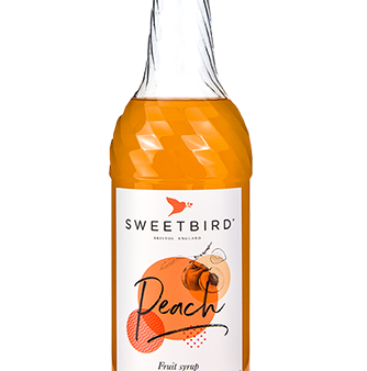 Sweetbird Syrup - Peach - 6 x 1 L Case - Vegan - Canadian Distribution Discount