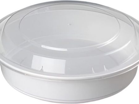 40oz Microwavable White Round Containers w  Lids - 150 sets - Foodservice and Restaurant Packaging - Take-out Containers - Canadian Distribution Online Sale