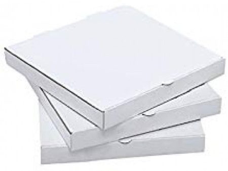 Box Pizza 15in.x15in.x2in. White B-Flute - 1 x 50 count - Atlantic - Packaging and Accessories - Restaurant Supplies and Equipment - Canadian Distribution For Sale