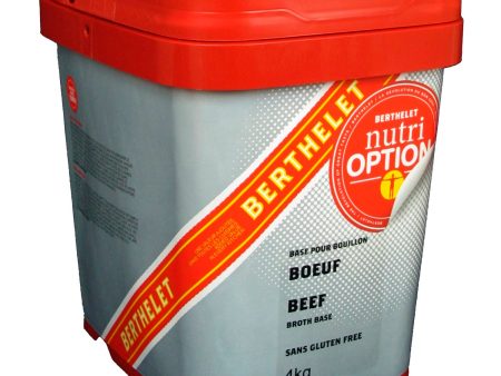 Broth Beef Base - 1 x 4 kg - Nutri Option - Restaurant and Foodservice Ingredients - Canadian Distribution For Cheap