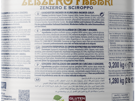 Fabbri ZENZERO - Ginger - Zenzero E Sciroppo - 3 x 1.85 KG Tin - Fabbri Canada Online now