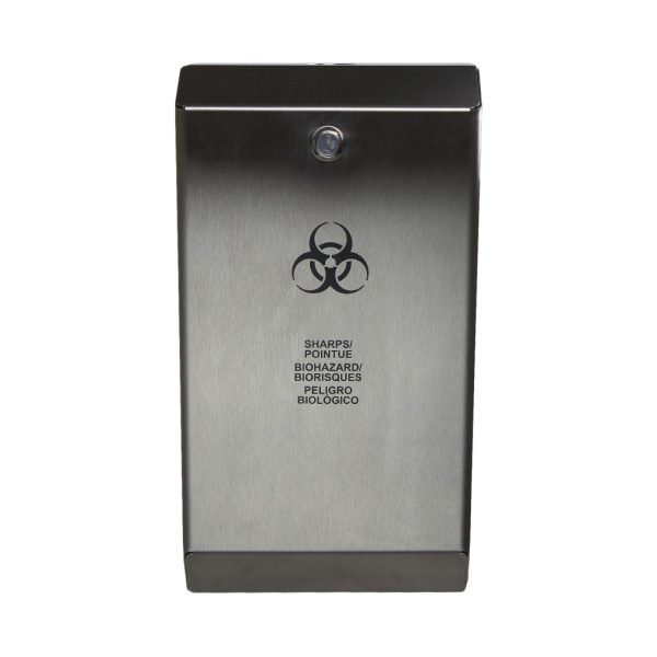 Stainless Steel Biomedical Sharps Disposal - Sold By The Case For Discount