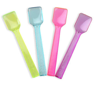 Transparent Gelato Spoons (Mixed) (3000 Case) Discount