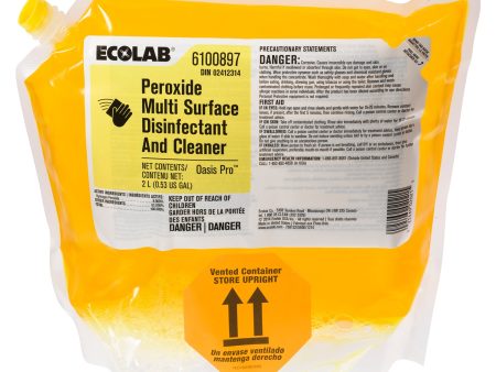 Cleaner Disinfectant Peroxide Multi Surface - 2 x 2 L - Ecolab - Packaging and Accessories - Restaurant Supplies and Equipment - Canadian Distribution Supply