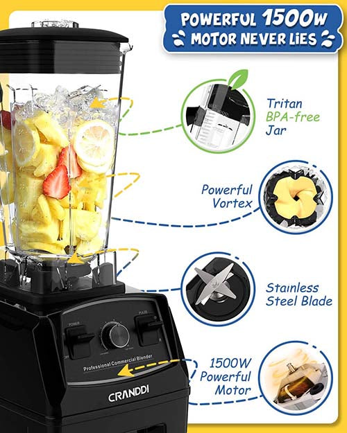 CRANDDI  Professional Blender YL-010 Black Online