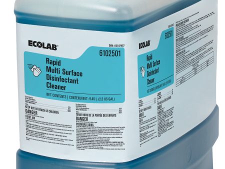 Cleaner Disinfectant Rapid Multi Surface - 1 x 9.46 L - Ecolab - Packaging and Accessories - Restaurant Supplies and Equipment - Canadian Distribution For Sale