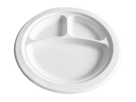 Compostable Plates with Compartments - Sold By The Case Sale