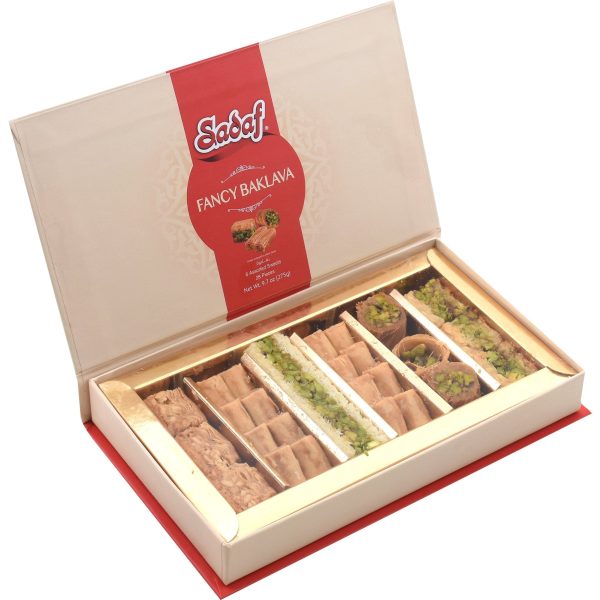 Sadaf Fancy Baklava | 6 Assorted Sweets | 28 Pieces - 275g Online now