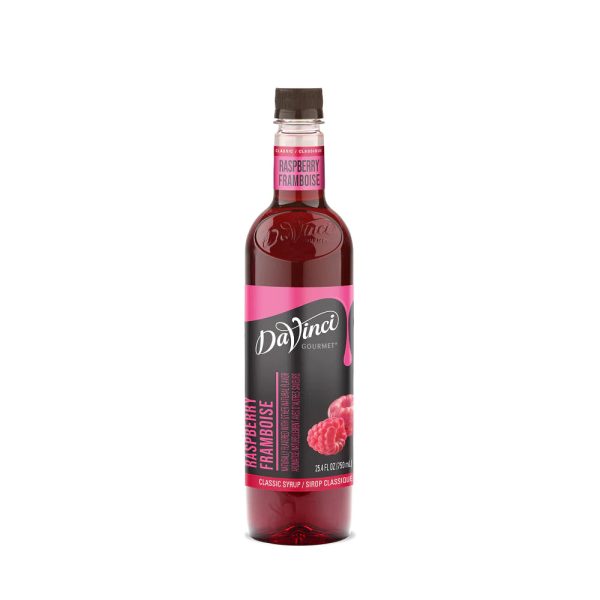 DaVinci Gourmet Classic Raspberry Syrup - 4 x 750 ml Plastic Fashion