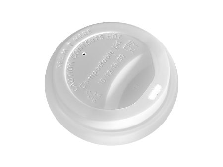 CPLA Lids Dome Top for Hot CPLA Compostable Paper Cups - 1000 Lids Per Case  - Sold By The Case Hot on Sale