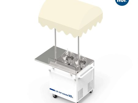 Top Churn V2 - Custom Gelato Cart - Heat & Freeze Machines for Gelato, Ice Cream, & Sorbets For Sale