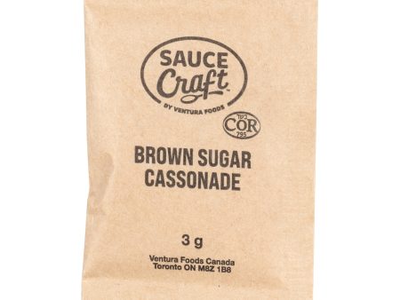 Sugar Brown - 1000 x 3 g - Sauccft - Restaurant and Foodservice Ingredients - Canadian Distribution Hot on Sale