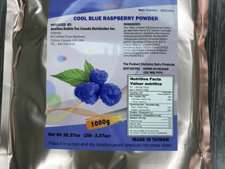 Cool Blue Raspberry Bubble Tea, Smoothie, Frappe Mix (1kg Bag) Fashion