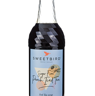 Sweetbird Syrup - Sugar Free Peach Iced Tea - 6 x 1 L Case - Vegan - Canadian Distribution For Discount