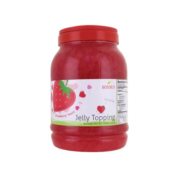 Strawberry Heart Jelly | Coconut Jelly | Multi-Use | Bubble Tea Topping | Ice Cream Topping | Foodservice Canada Cheap