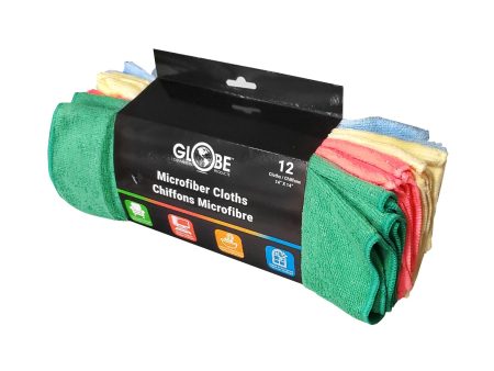 14 Inch X 14 Inch 240 Gsm Assorted Retail Microfiber Cloths - Sold By The Case Online Hot Sale