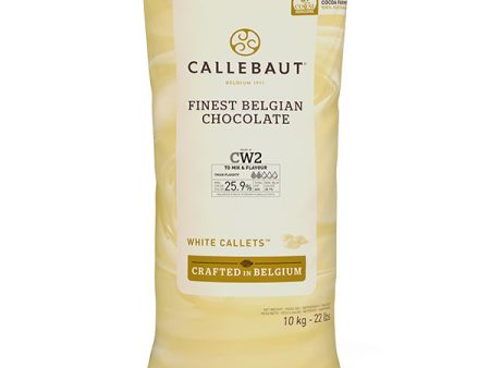 CALLEBAUT - WHITE CHOCOLATE CALLETS W2NV-595 10KG - Barry Callebaut Canadian Distribution Online Hot Sale