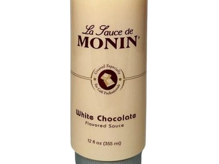 White Chocolate Sauce - Monin Canada - 6 x 12 oz For Sale