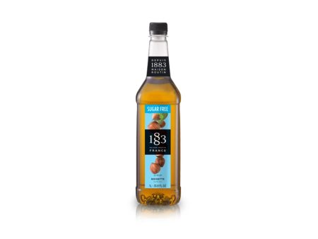 1883 Maison Routin Premium Syrup - 6 x 1L Pet-Plastic Bottles  - Sugar-Free Hazelnut Online Hot Sale