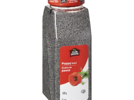 Spice Poppy Seed - 12 x 640 g (Case = 1 x 640 g) - Clubhouse - Restaurant and Foodservice Ingredients - Canadian Distribution Supply