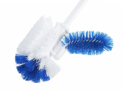 16 Inch Deluxe Toilet Brush And Caddy Set With Dual Cleaner Head - Sold By The Case Online Hot Sale