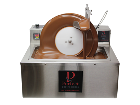 The Perfect Chocolate Mini Wheel Tempering Machine 20KG - Tempering Equipment Air-2 with Vibrating table on Sale