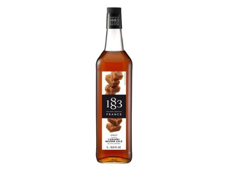 1883 Maison Routin Premium Syrup - 6 x 1L Pet-Plastic Bottles  - Salted Caramel For Cheap