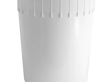 3 Gallon (11.4L) White HDPE Plastic Dairy Pails | 20 Pails Per Case | Foodservice Approved and Freezer Safe | Foodservice Canada Supply