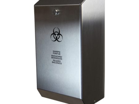 Stainless Steel Biomedical Sharps Disposal - Sold By The Case For Discount