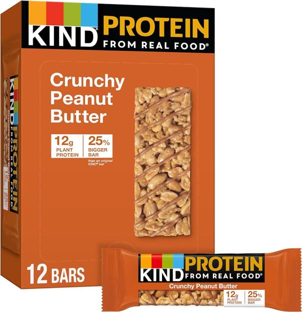 Bar Crunchy Peanut Butter - 6 x 12 count - Kind Llc - Restaurant and Foodservice Ingredients - Canadian Distribution on Sale