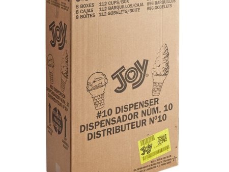 JOY #10 Flat Bottom Cake Cones | 8 x 112 (896) Per Case | Joy Cone Co. | Cones Distributor Canada Online