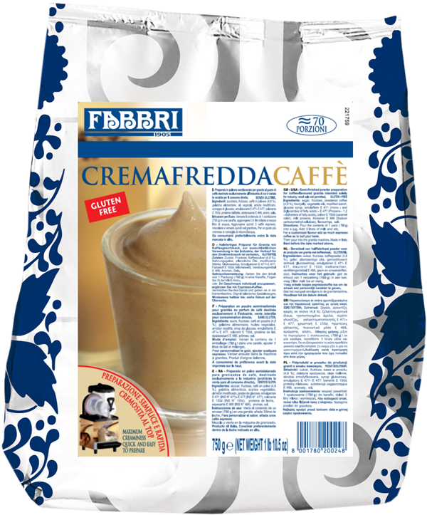 Fabbri Cremafredda Caffe’ - Iced Coffee Cream - 12 x 750g - Fabbri Canada Online Hot Sale