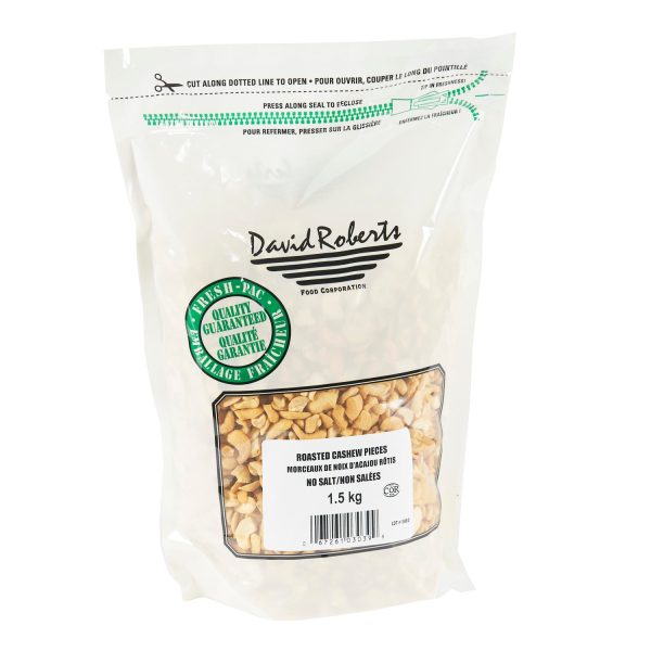 Nut Cashew Pieces Roasted No Salt - 2 x 1.5 kg - David Roberts - Restaurant and Foodservice Ingredients - Canadian Distribution Hot on Sale