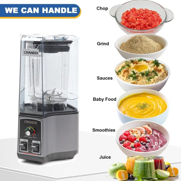 CRANDDI  Professional Blender K85 Grey Sale