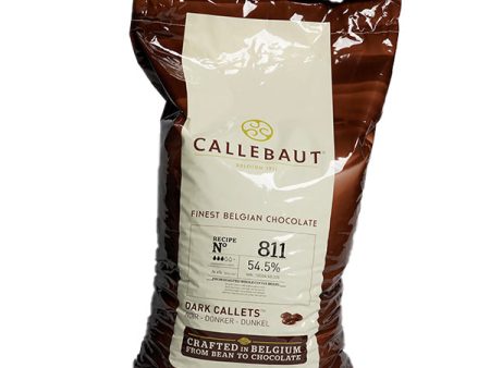 CALLEBAUT - 54.5% SEMI SWEET CHOCOLATE CALLETS 811-NV-595 10KG - Barry Callebaut Canadian Distribution Online