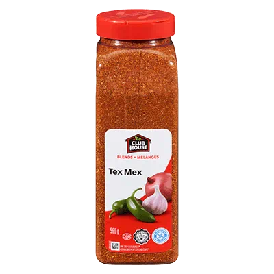 Tex Mex Blends - Spices and Seasonings - Clubhouse - 560gr. Jar - Case 12 x 560gr. Jars - Canadian Distributor and Supplier For Sale